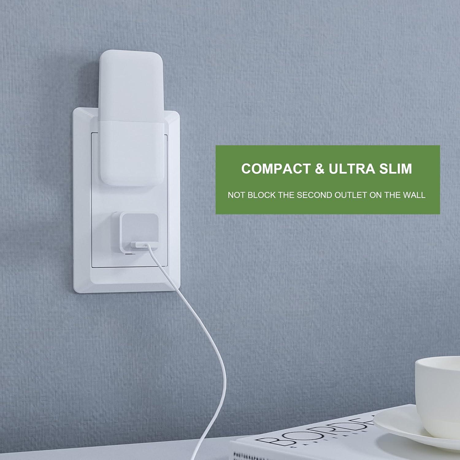 Luz Nocturna LED MAZ-TEK Enchufable con Sensor Crepúsculo - Paquete de 2