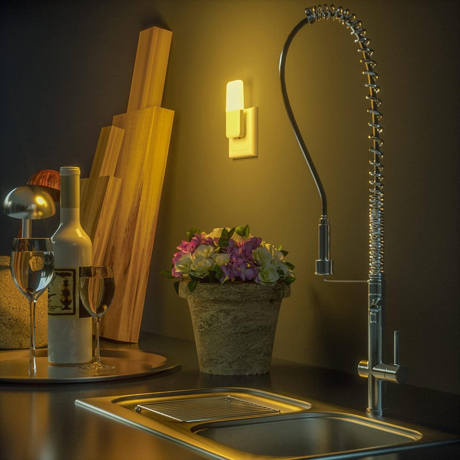 Luz Nocturna LED MAZ-TEK Enchufable con Sensor Crepúsculo - Paquete de 2