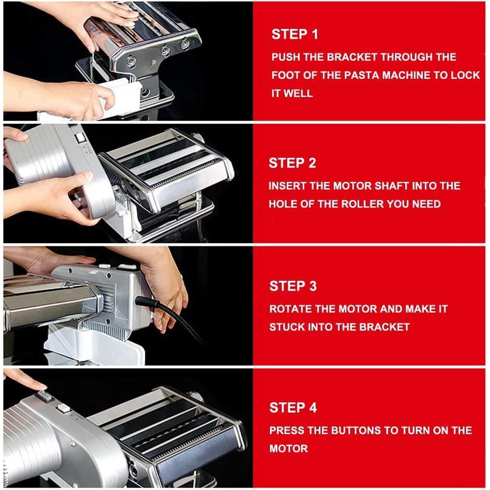 Máquina de Pasta Eléctrica Shule con Motor y Accesorios