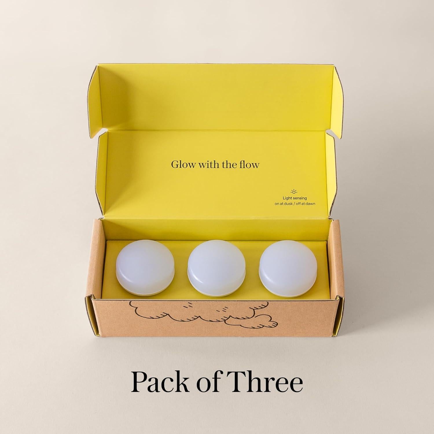 Luces Nocturnas Enchufables Loftie 0.5W Ámbar Cálido - Paquete de 3