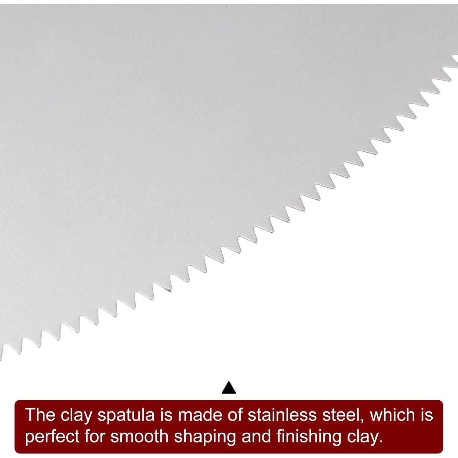Raspadores de Arcilla Inoxidable HARFINGTON 4 Piezas 14x10cm