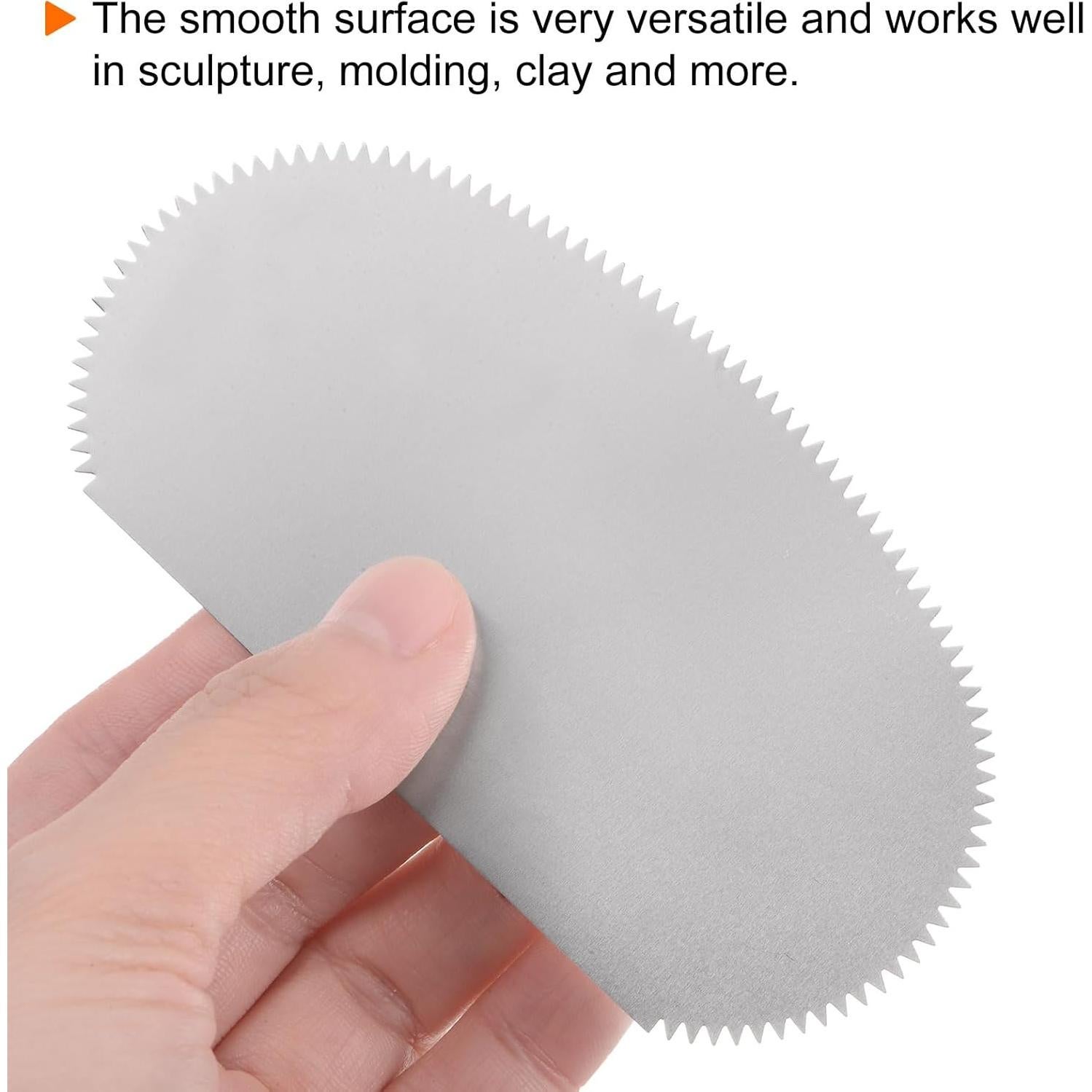 Raspadores de Arcilla Inoxidable HARFINGTON 4 Piezas 14x10cm