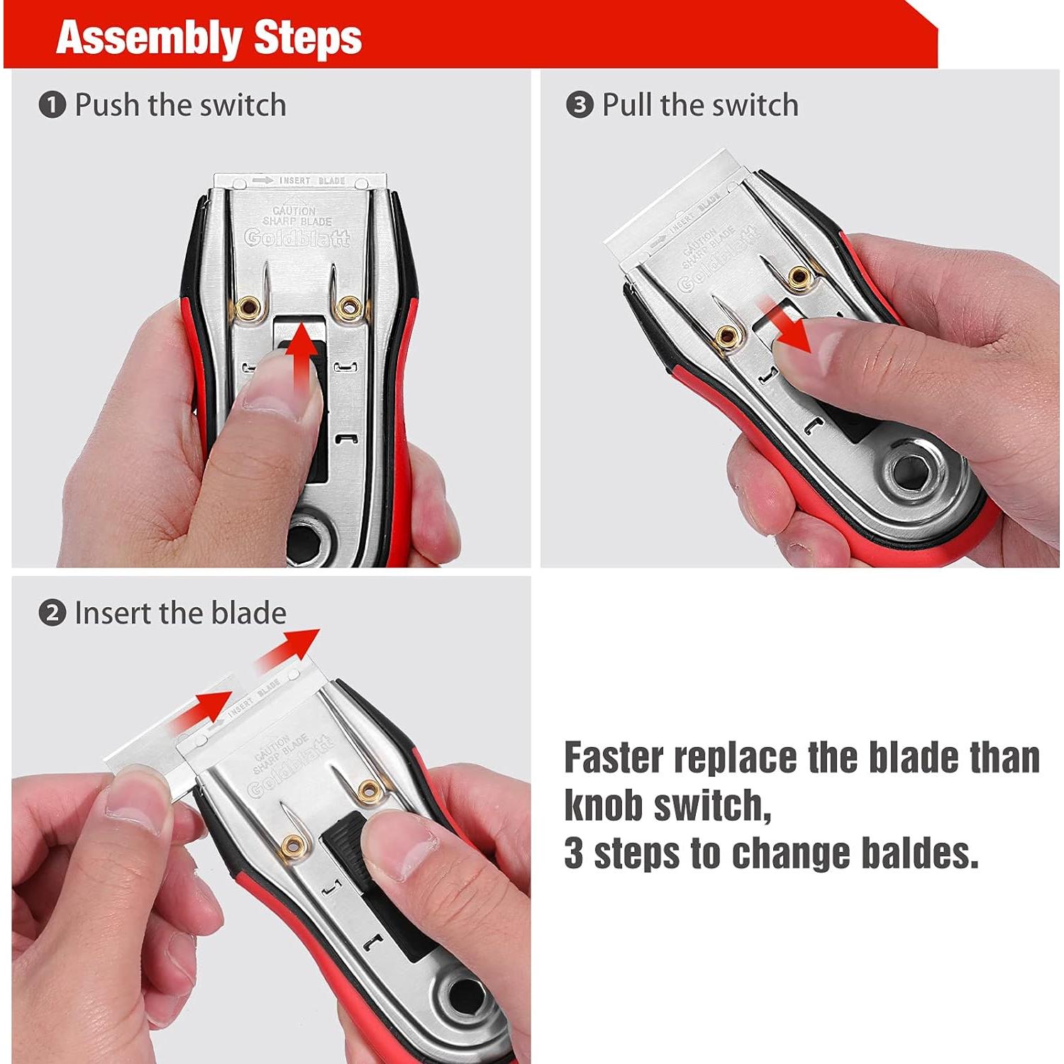Raspador de Cuchilla Goldblatt con 20 Cuchillas 8,89 cm