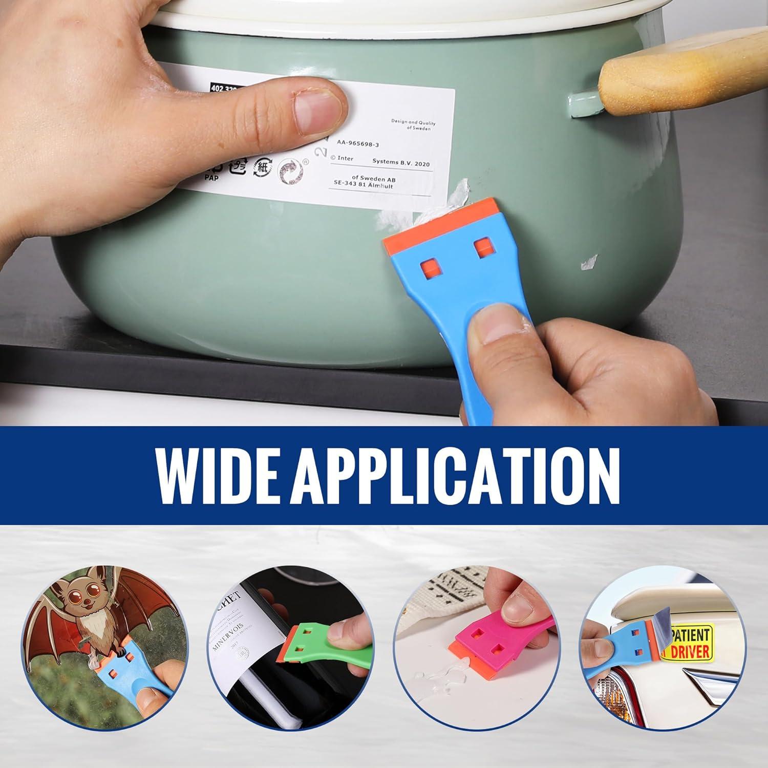 WORKPRO Raspador de Cuchillas de Plástico 3 Piezas 120 Cuchillas