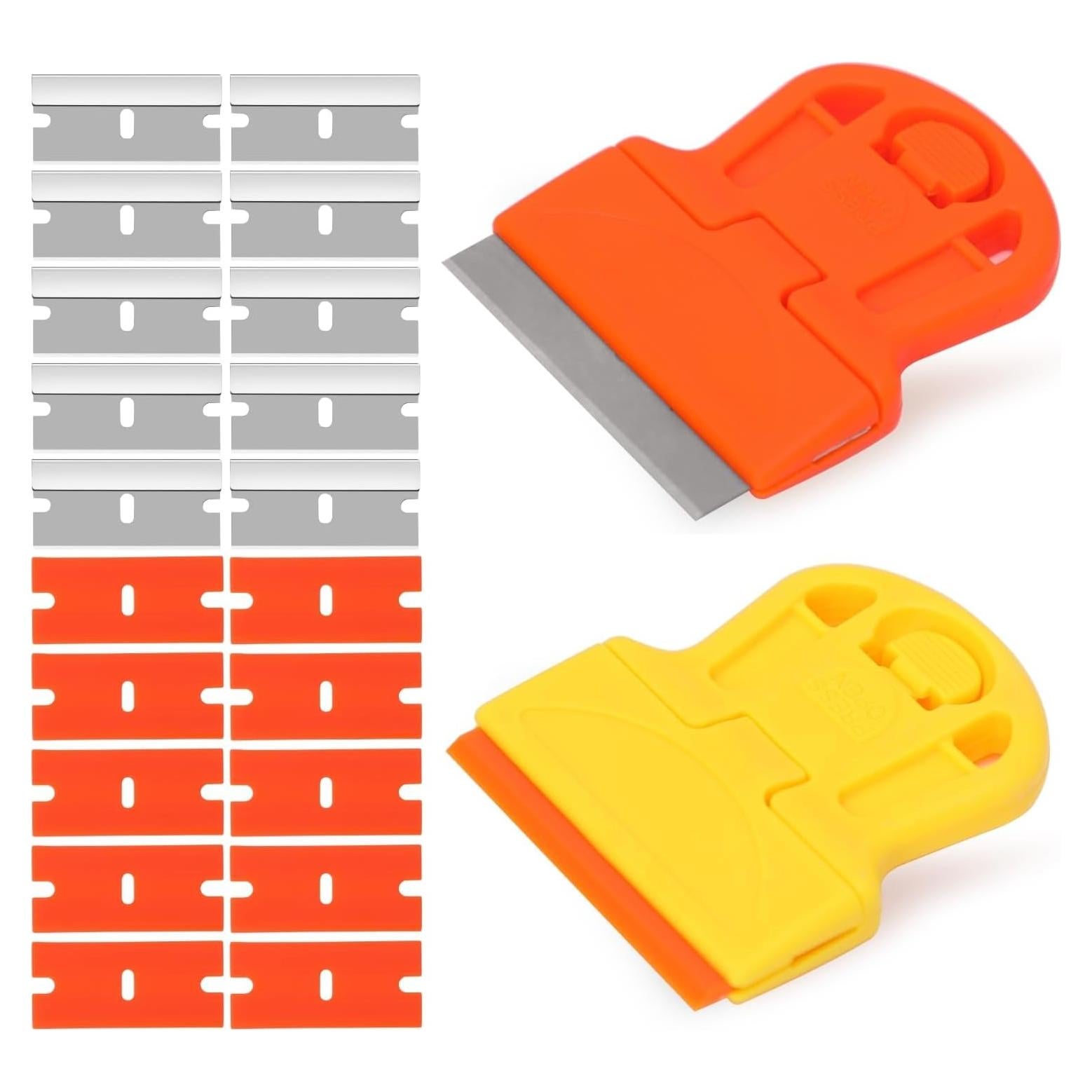 Juego de 2 raspadores Youpin con 10 cuchillas plásticas y metálicas
