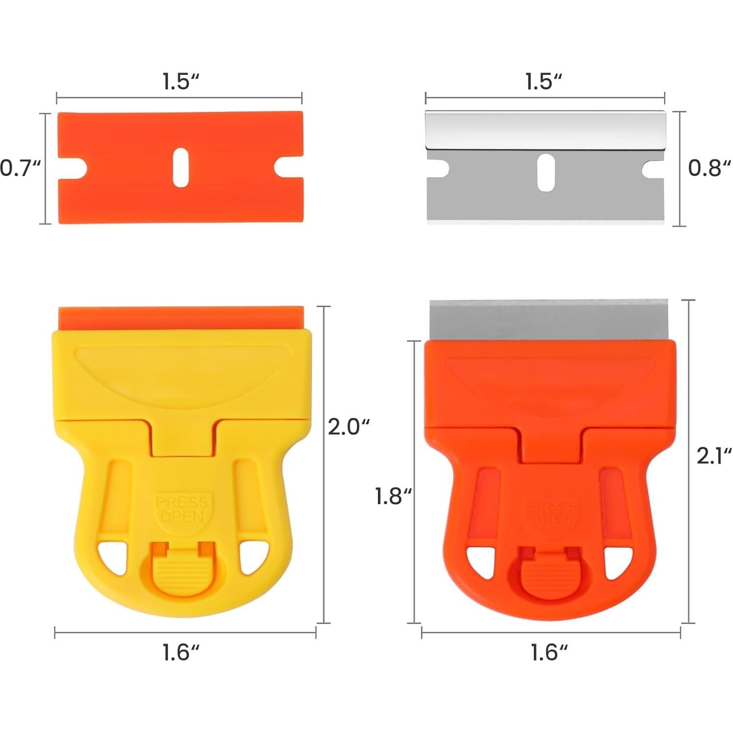 Juego de 2 raspadores Youpin con 10 cuchillas plásticas y metálicas