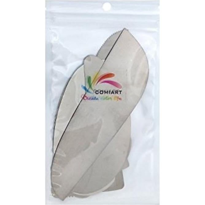 Raspadores de Acero Inoxidable COMIART para Arcilla - 10 Piezas