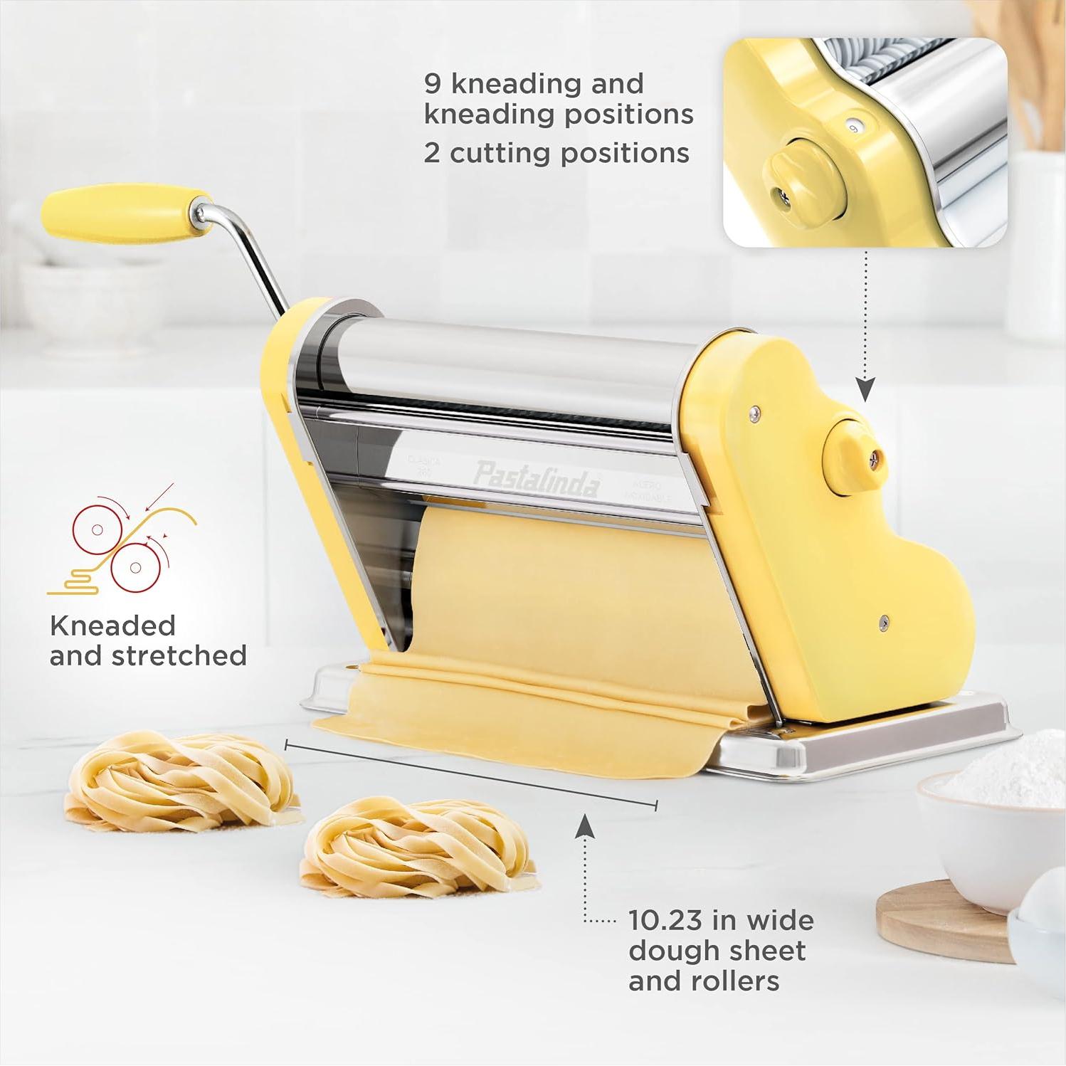 Máquina de Pasta PASTALINDA 26 cm Acero Inoxidable Amarillo