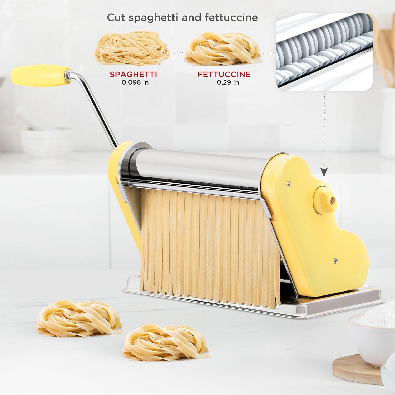 Máquina de Pasta PASTALINDA 26 cm Acero Inoxidable Amarillo