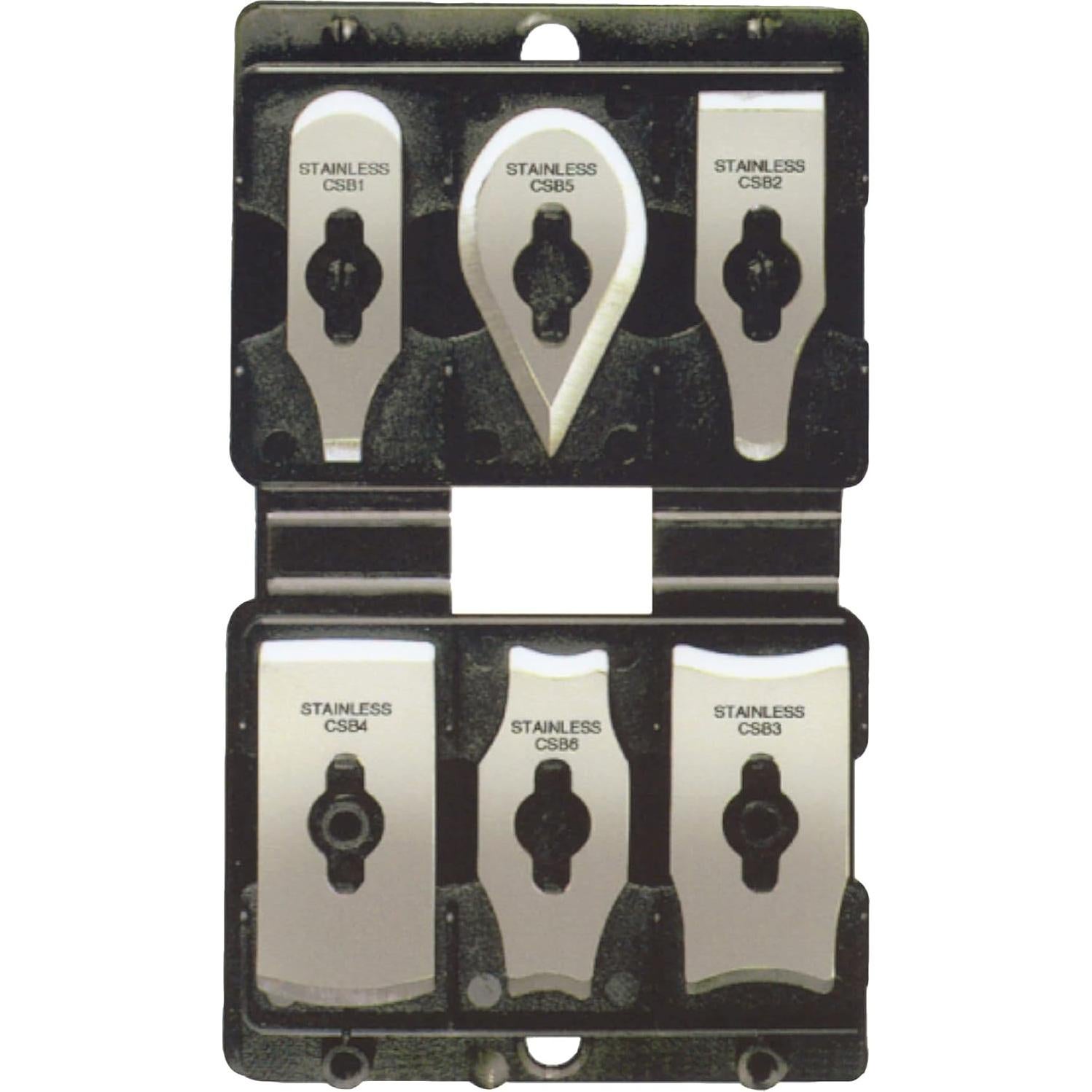 Juego de raspadores de contorno Allway CS6 con 6 cuchillas