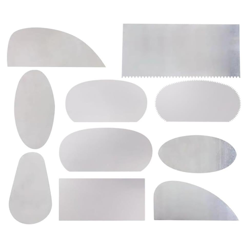 Herramientas de Raspado de Cerámica GSHLLO 10 Pcs Acero Inoxidable