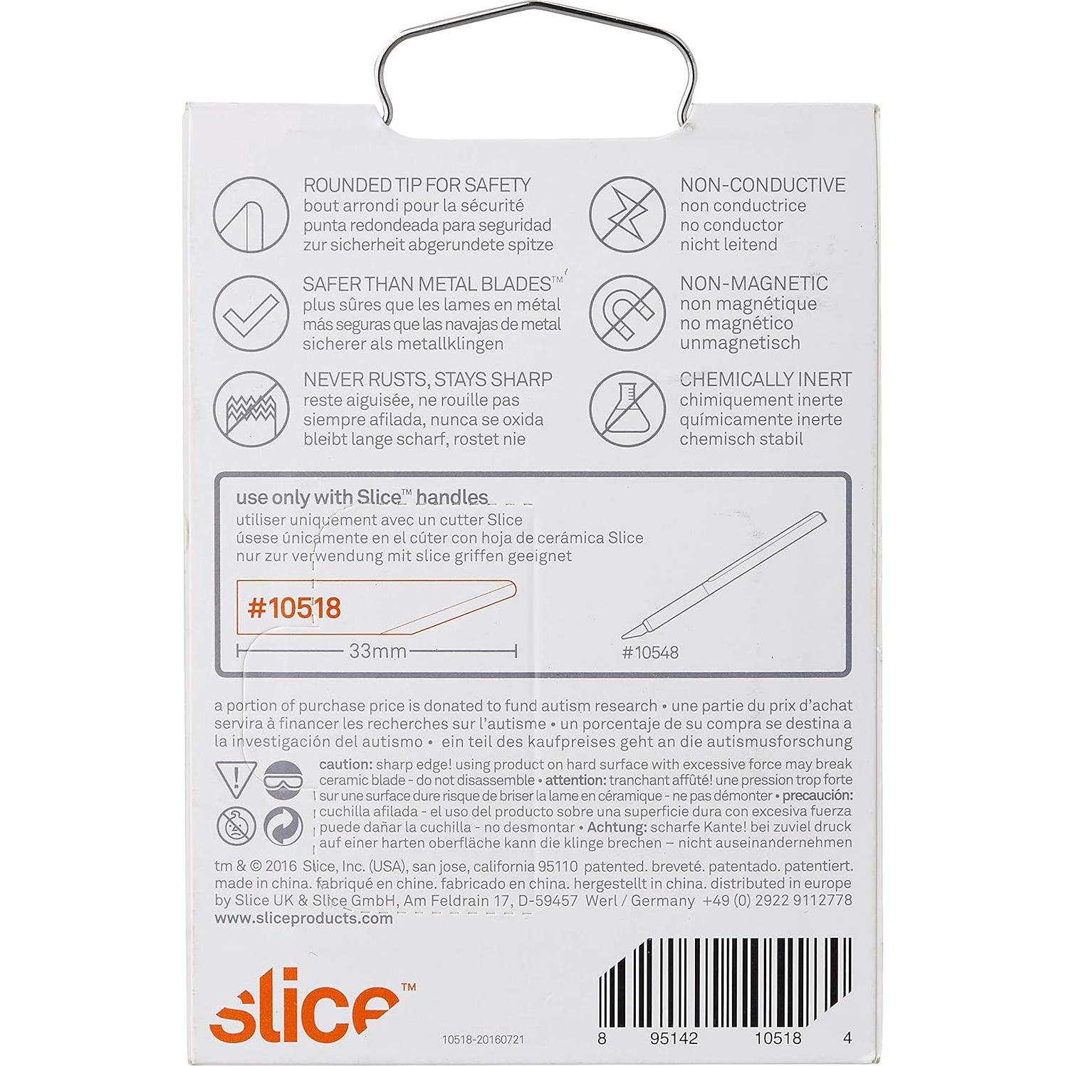 Cuchilla de Cerámica Slice 10518 para Manualidades - 4 Pzas