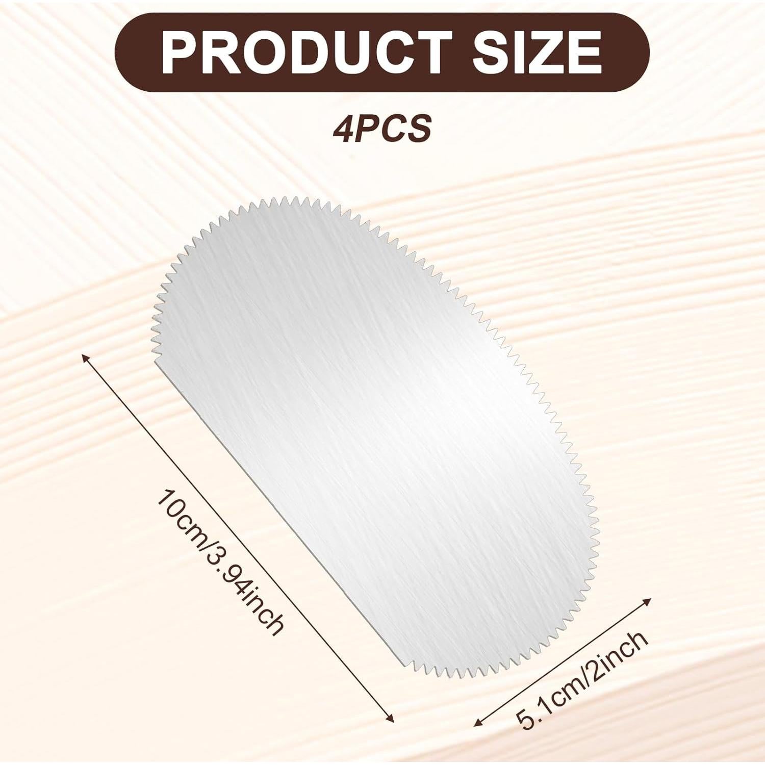 Mabor Raspadores de Arcilla Acero Inoxidable 4 Piezas