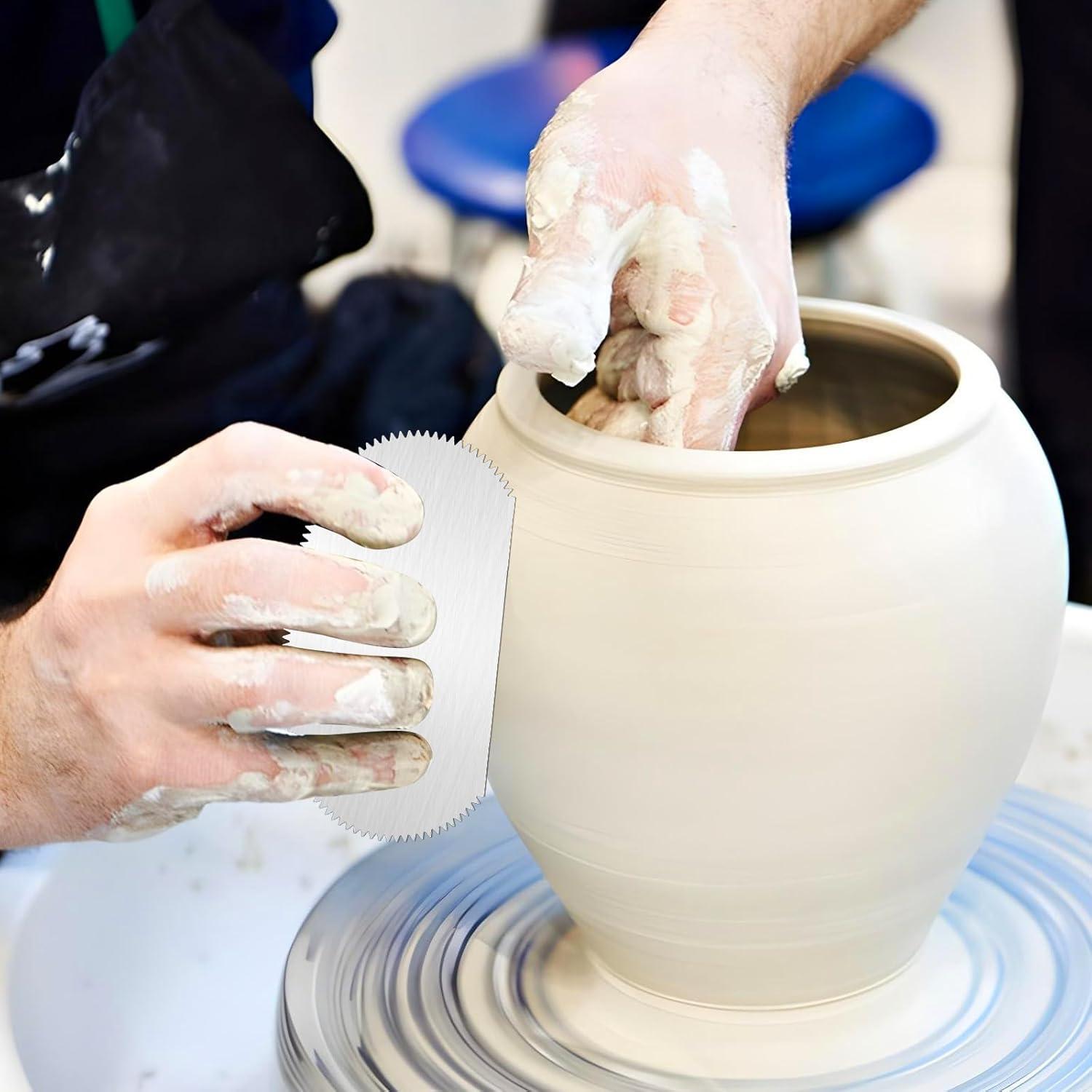 Mabor Raspadores de Arcilla Acero Inoxidable 4 Piezas