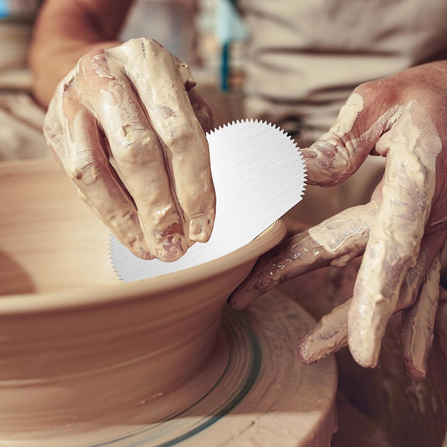 Mabor Raspadores de Arcilla Acero Inoxidable 4 Piezas