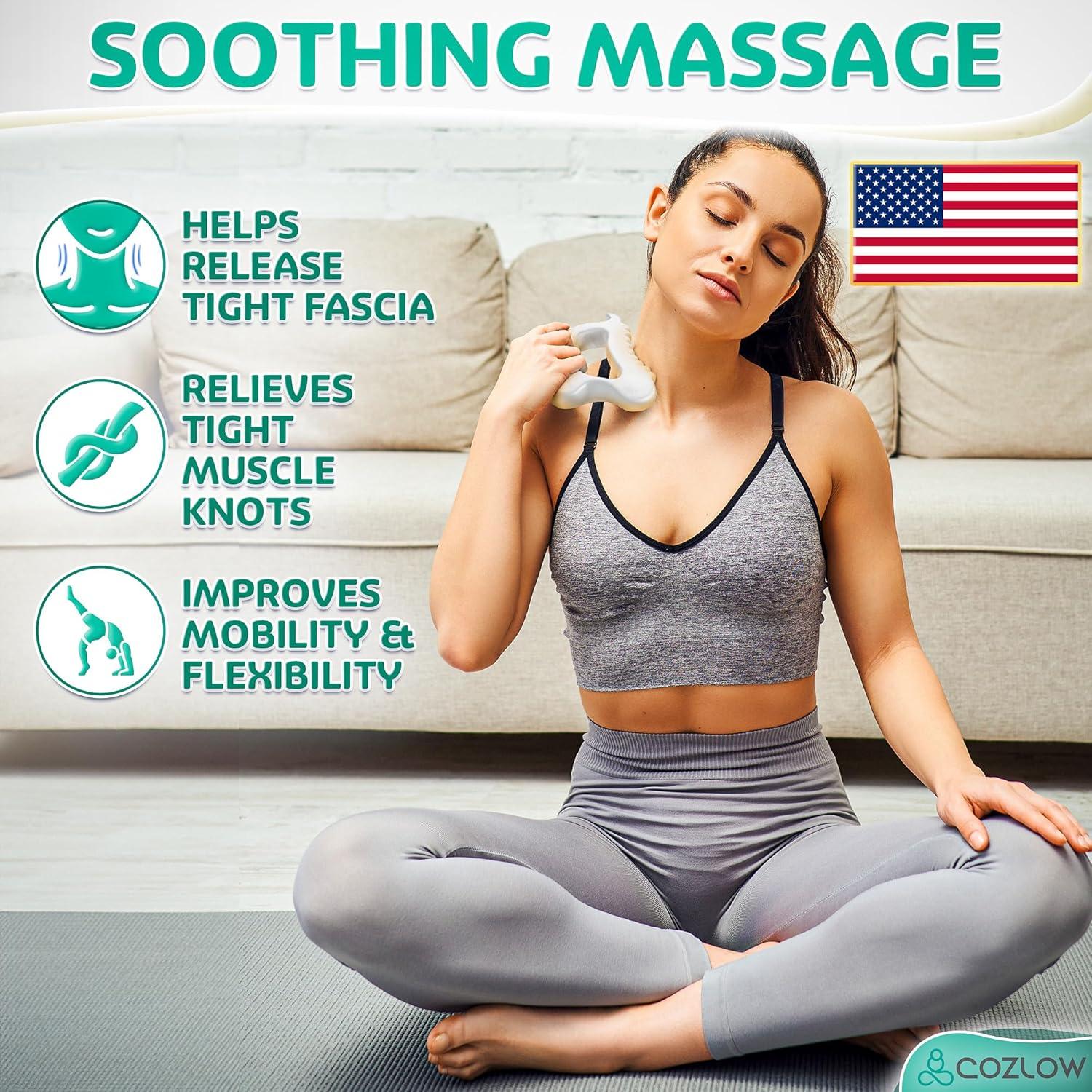 Herramienta de Masaje Gua Sha Cerámica Cozlow 14.5 cm