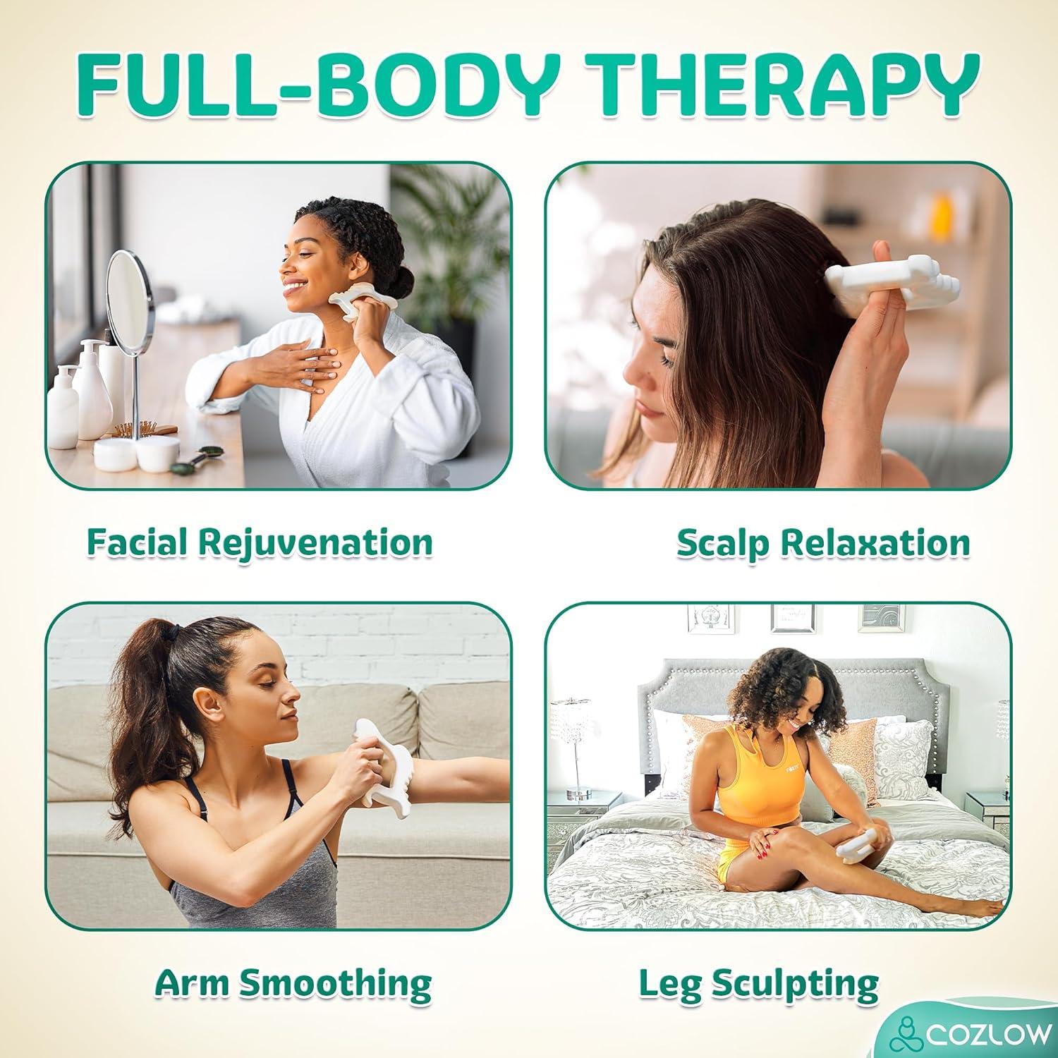 Herramienta de Masaje Gua Sha Cerámica Cozlow 14.5 cm