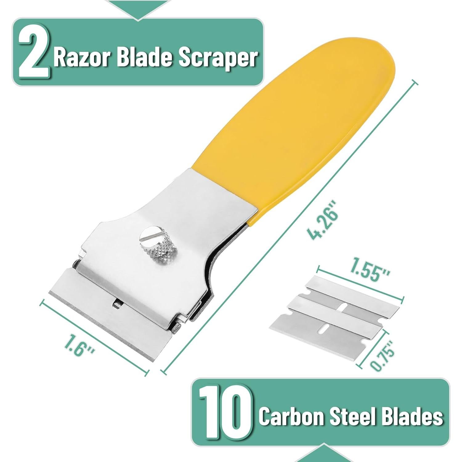 Juego de Raspadores de Cuchillas Bates - 2 Piezas con 10 Cuchillas