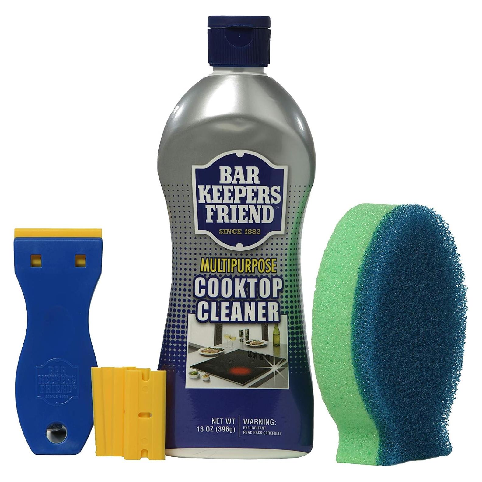 Limpiador de Cocina Bar Keepers Friend 399g + Raspador y Esponja