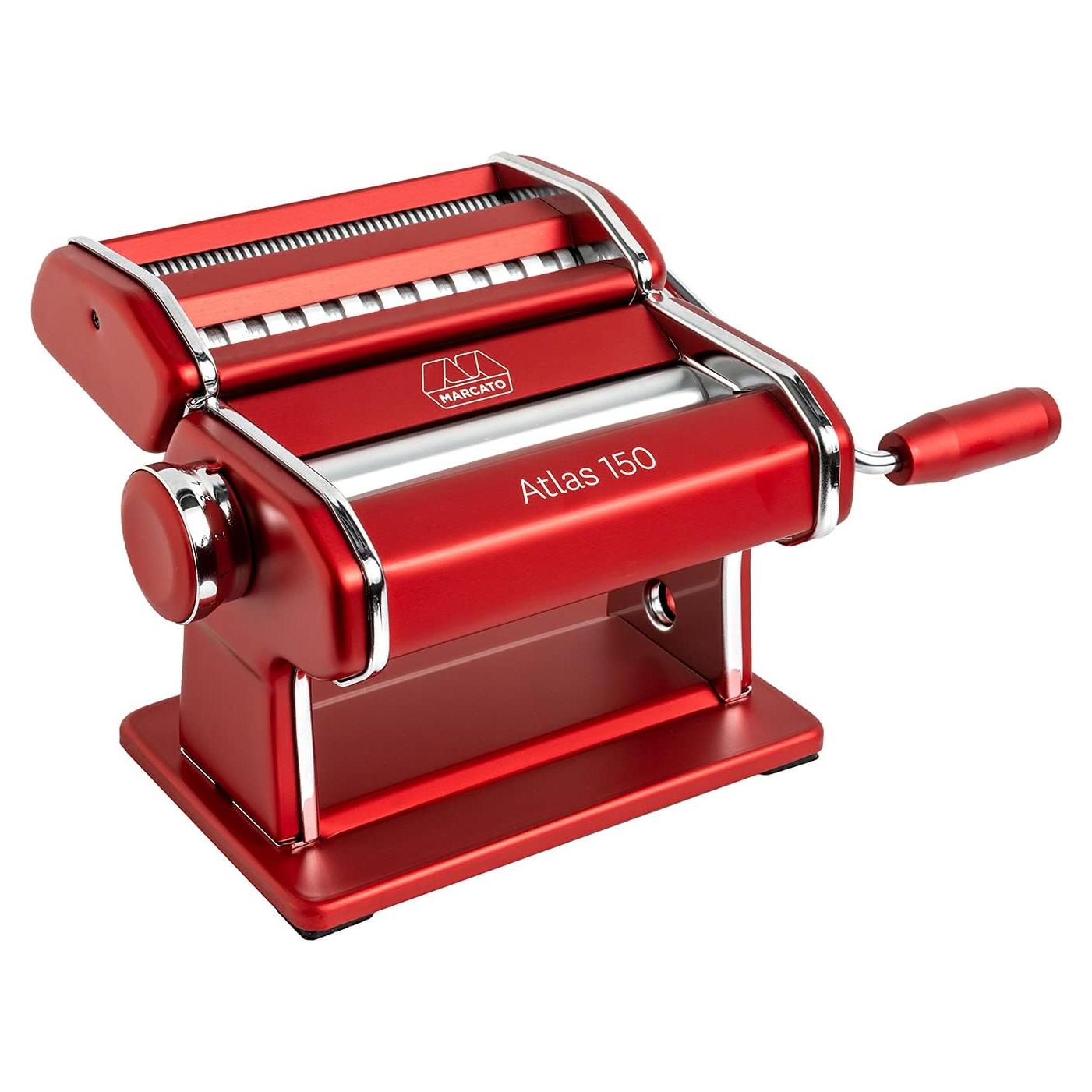 Máquina de Pasta Marcato Atlas 150 Roja Manual 2 cuchillas