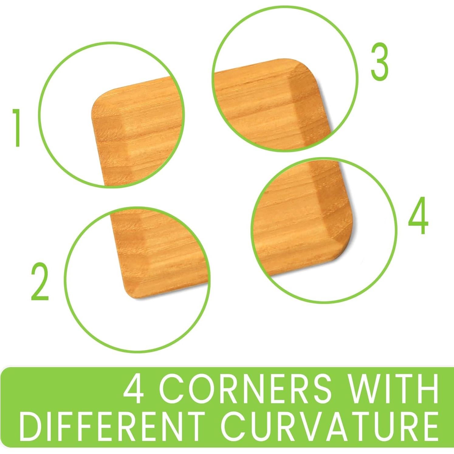 4 Raspadores de Olla de Madera Mr.Art Wood Ergonómicos