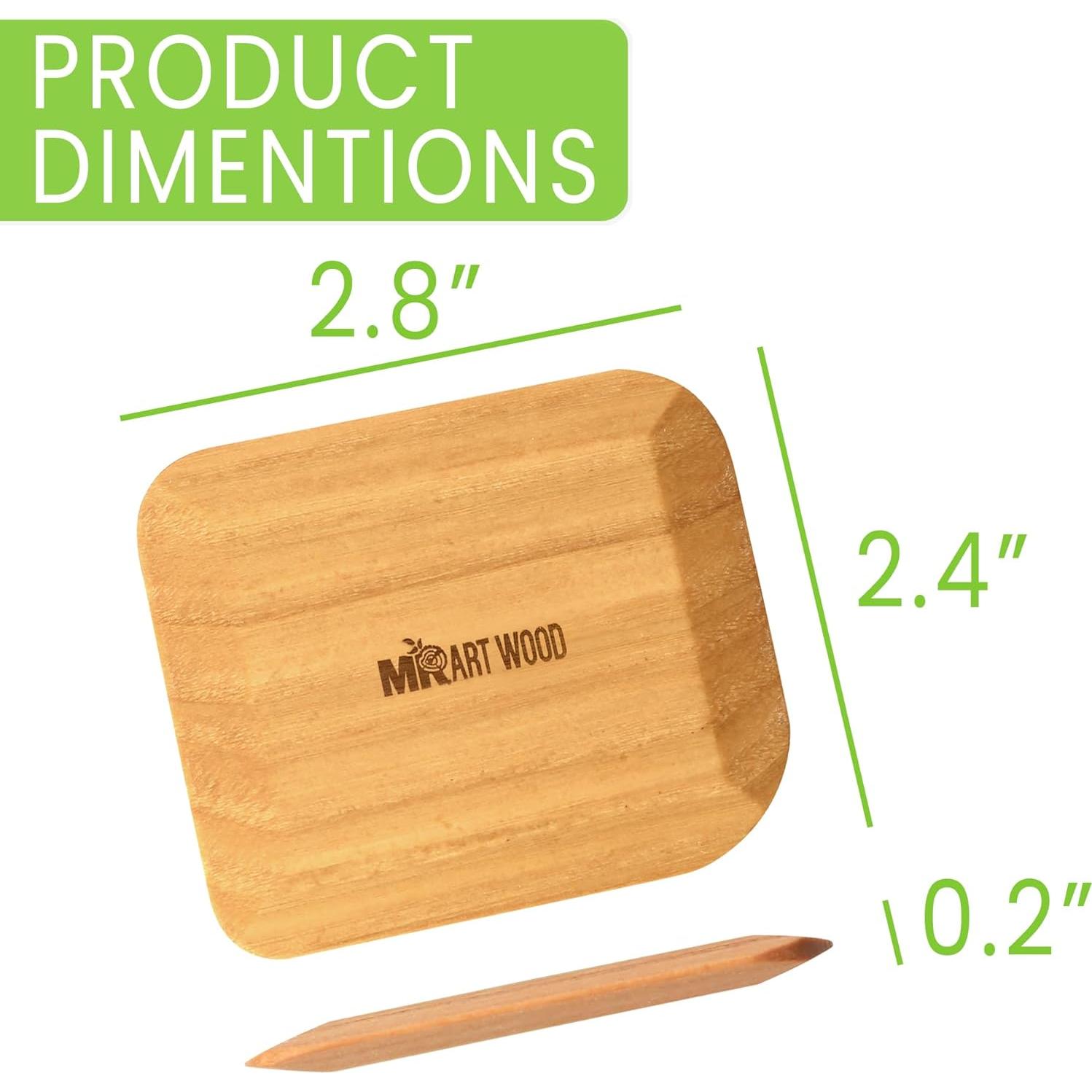 4 Raspadores de Olla de Madera Mr.Art Wood Ergonómicos