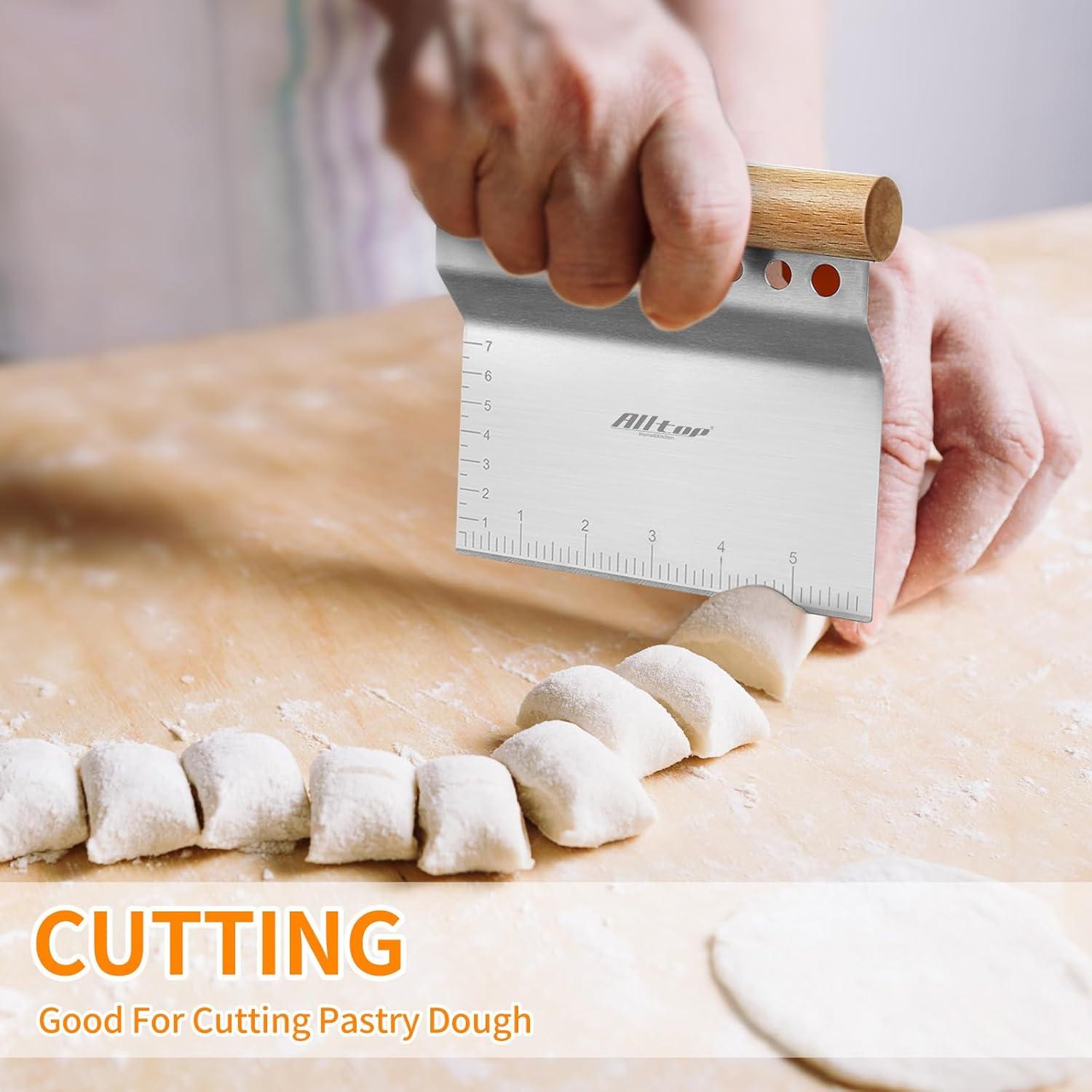 ALLTOP Raspador de Masa Acero Inoxidable 14.99x13.97cm