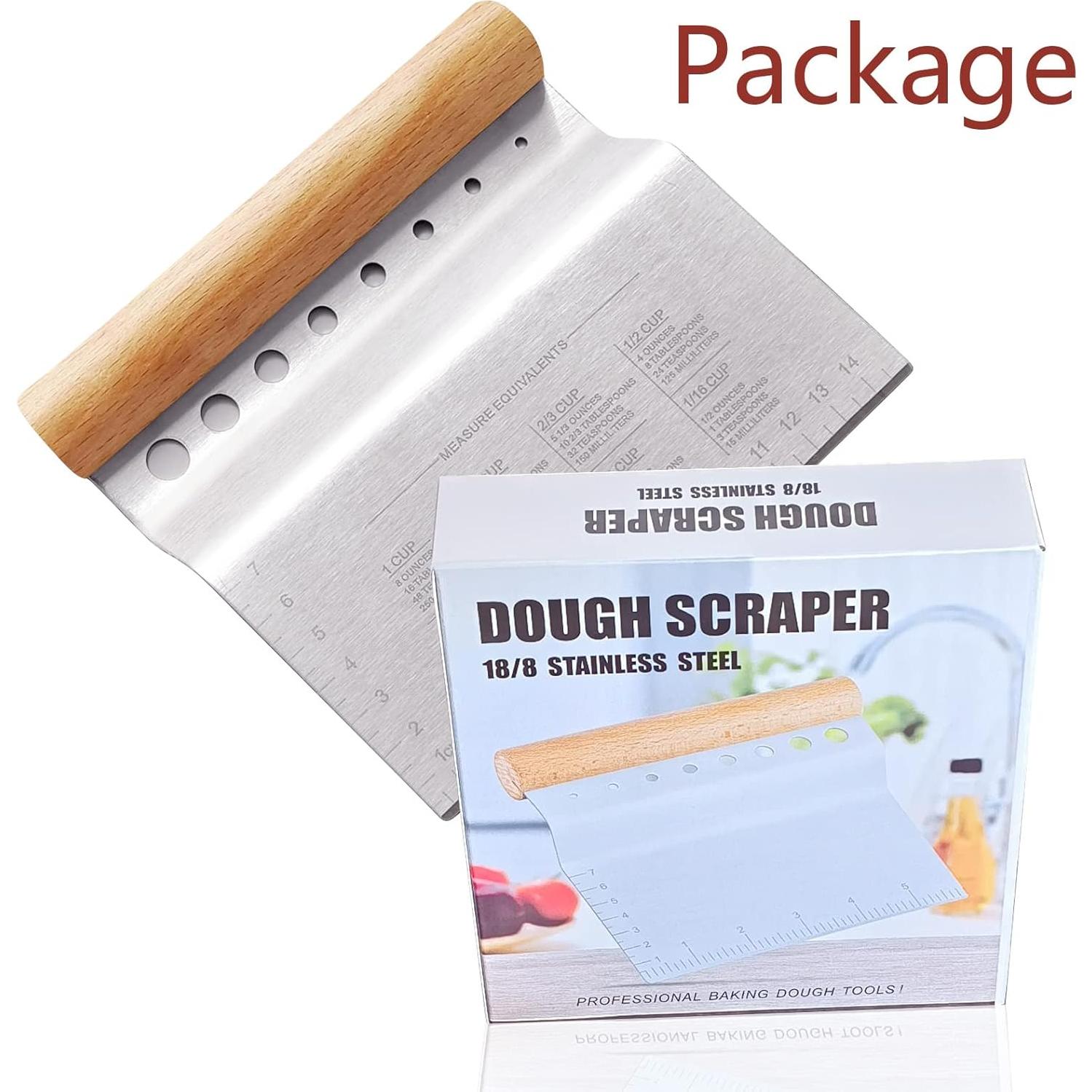 ALLTOP Raspador de Masa Acero Inoxidable 14.99x13.97cm