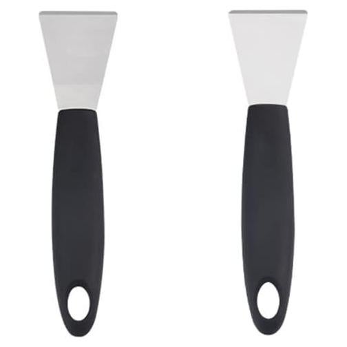 Raspador de Acero Inoxidable 4every 2 Piezas Curva y Recta
