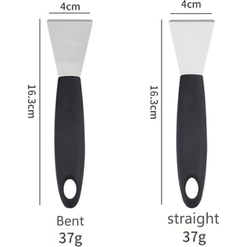 Raspador de Acero Inoxidable 4every 2 Piezas Curva y Recta