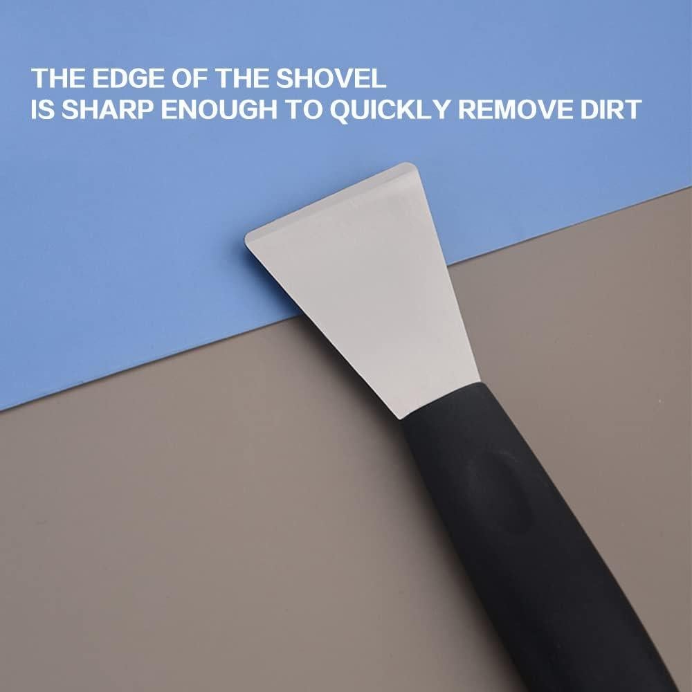 Raspador de Acero Inoxidable 4every 2 Piezas Curva y Recta