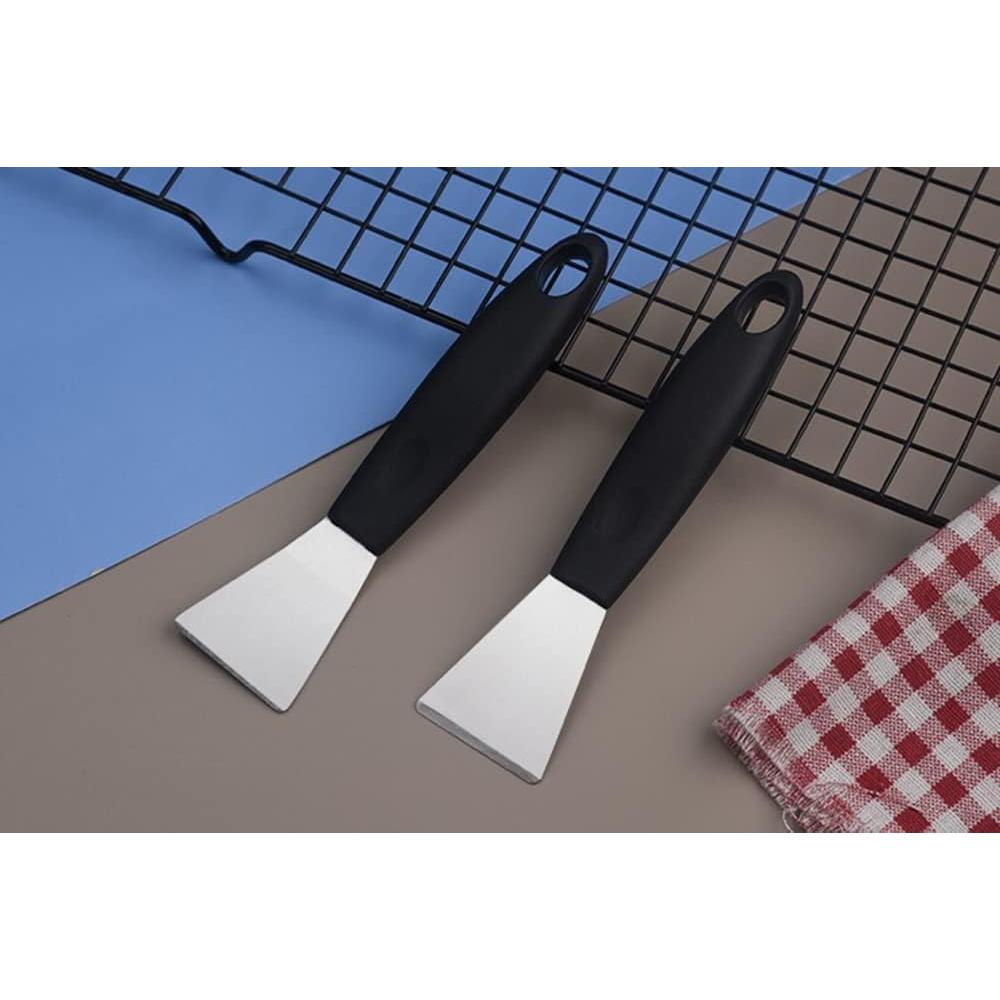 Raspador de Acero Inoxidable 4every 2 Piezas Curva y Recta