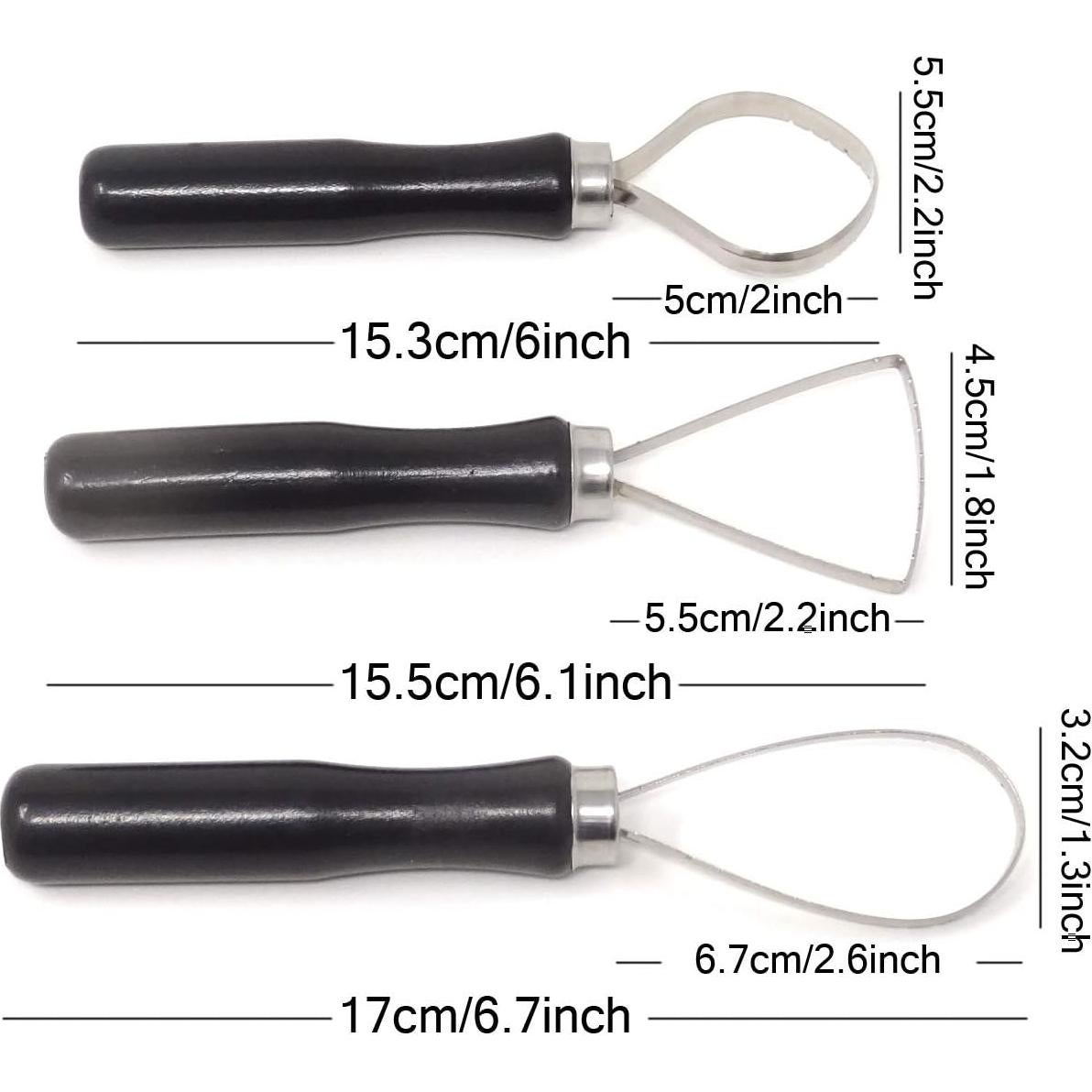Juego de 3 Herramientas de Escultura en Arcilla Honbay