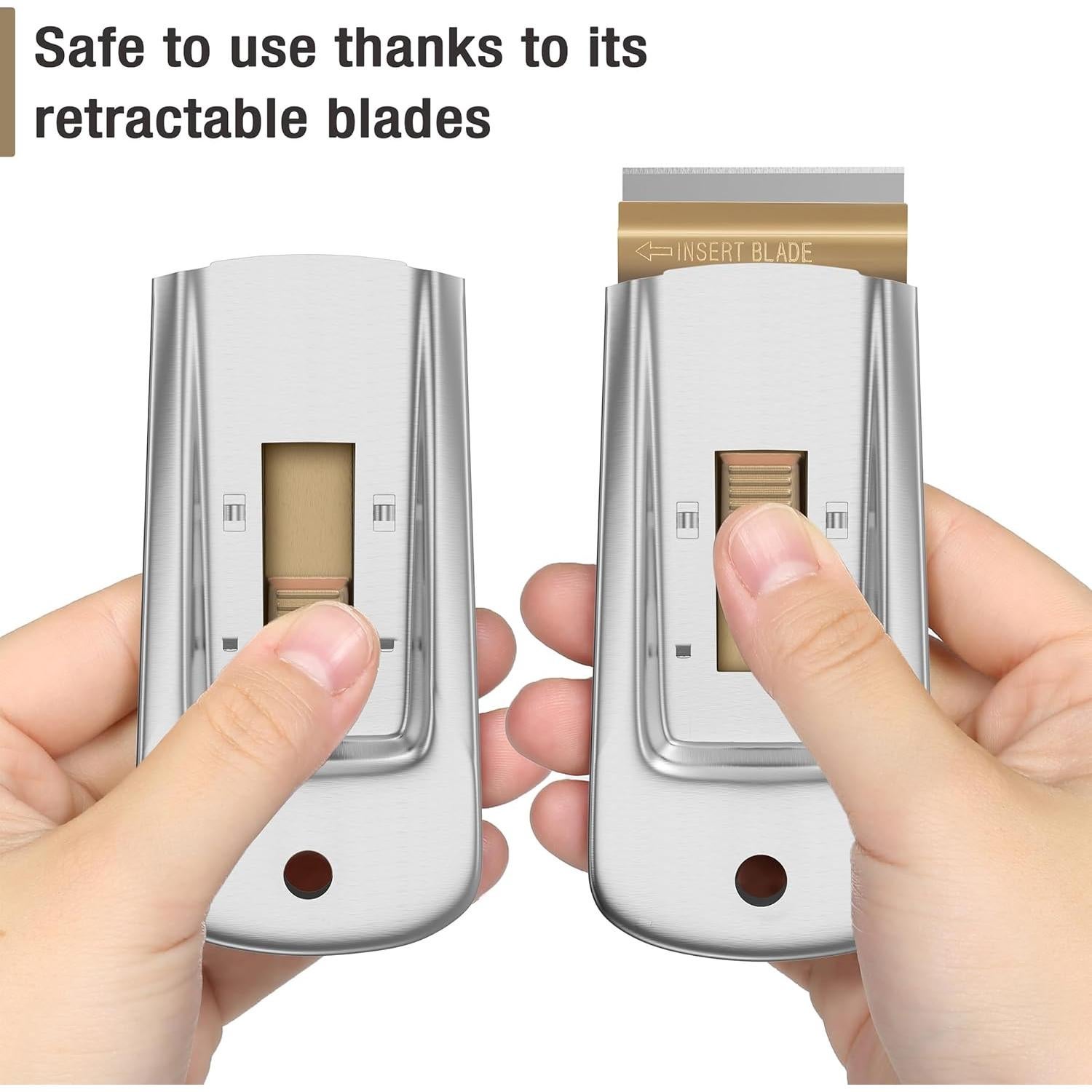 Raspador de Cuchilla de Metal Bates - 2 Paquete, 30 Cuchillas