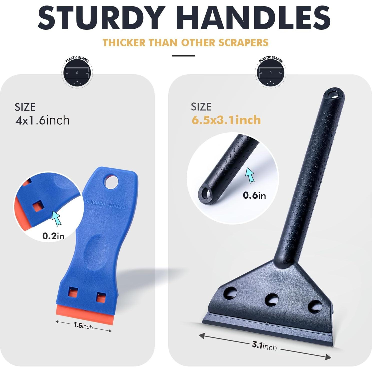 Raspador de Plástico FOSHIO con 10 Cuchillas Reemplazables