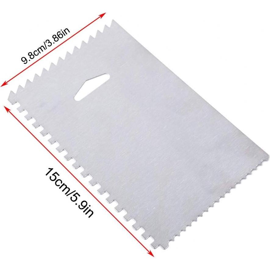 Herramienta de Rasqueta Serrada PZRT Acero Inoxidable 2 Piezas