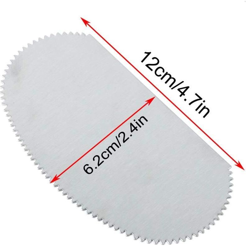 Herramienta de Rasqueta Serrada PZRT Acero Inoxidable 2 Piezas