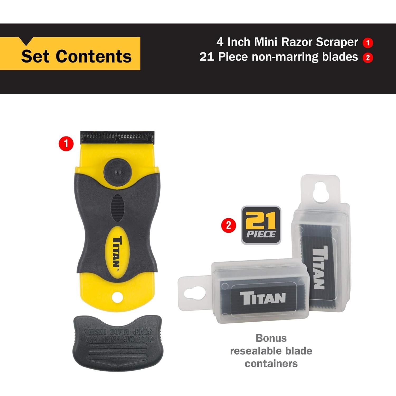 Raspador Mini Titan Tools 17014 10 Cuchillas Plástico