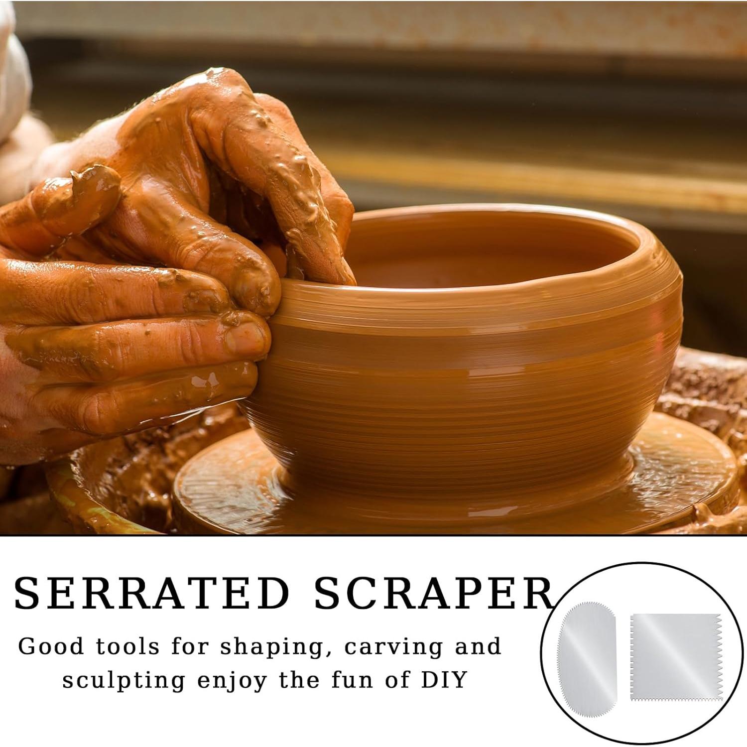 Herramienta de Escultura de Arcilla DAJISI 2 Pcs Acero Inoxidable