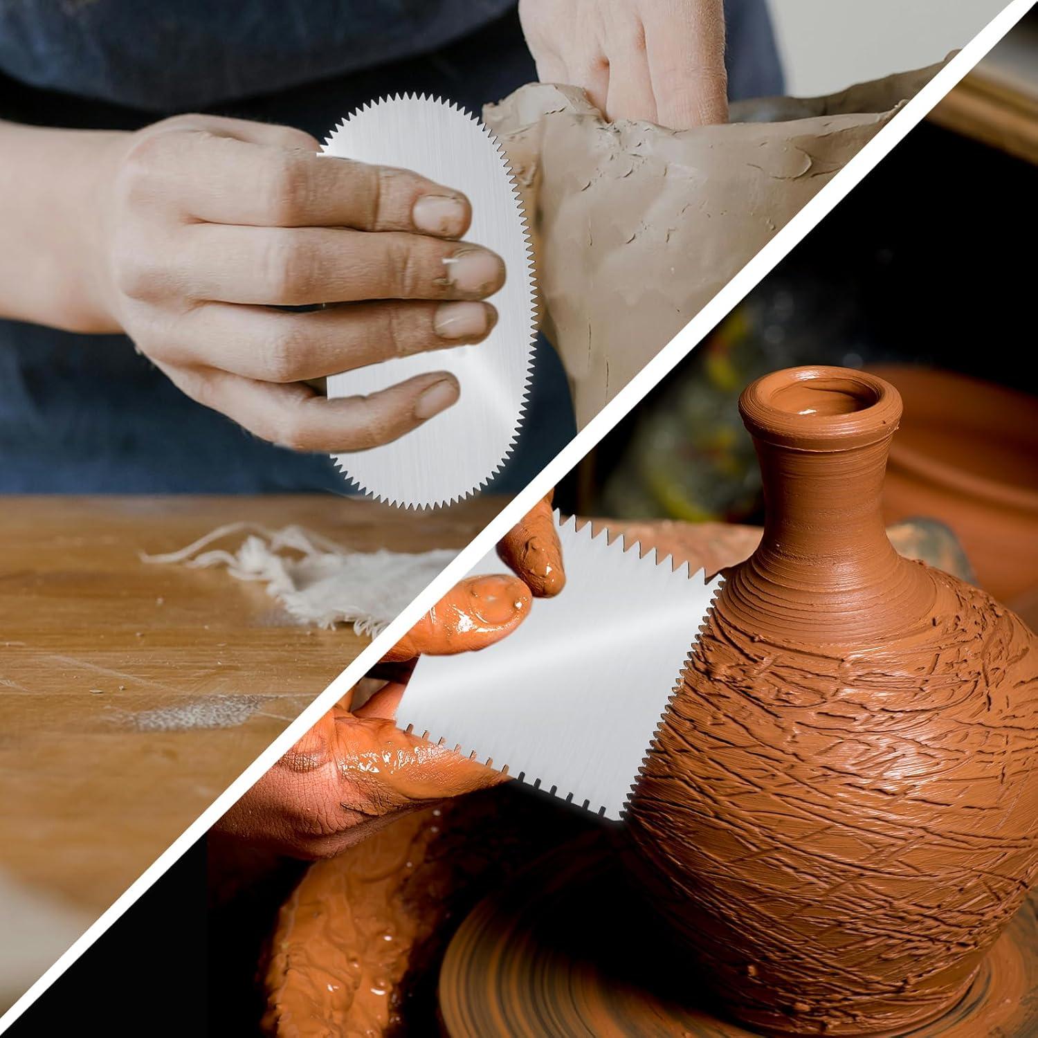 Herramienta de Escultura de Arcilla DAJISI 2 Pcs Acero Inoxidable