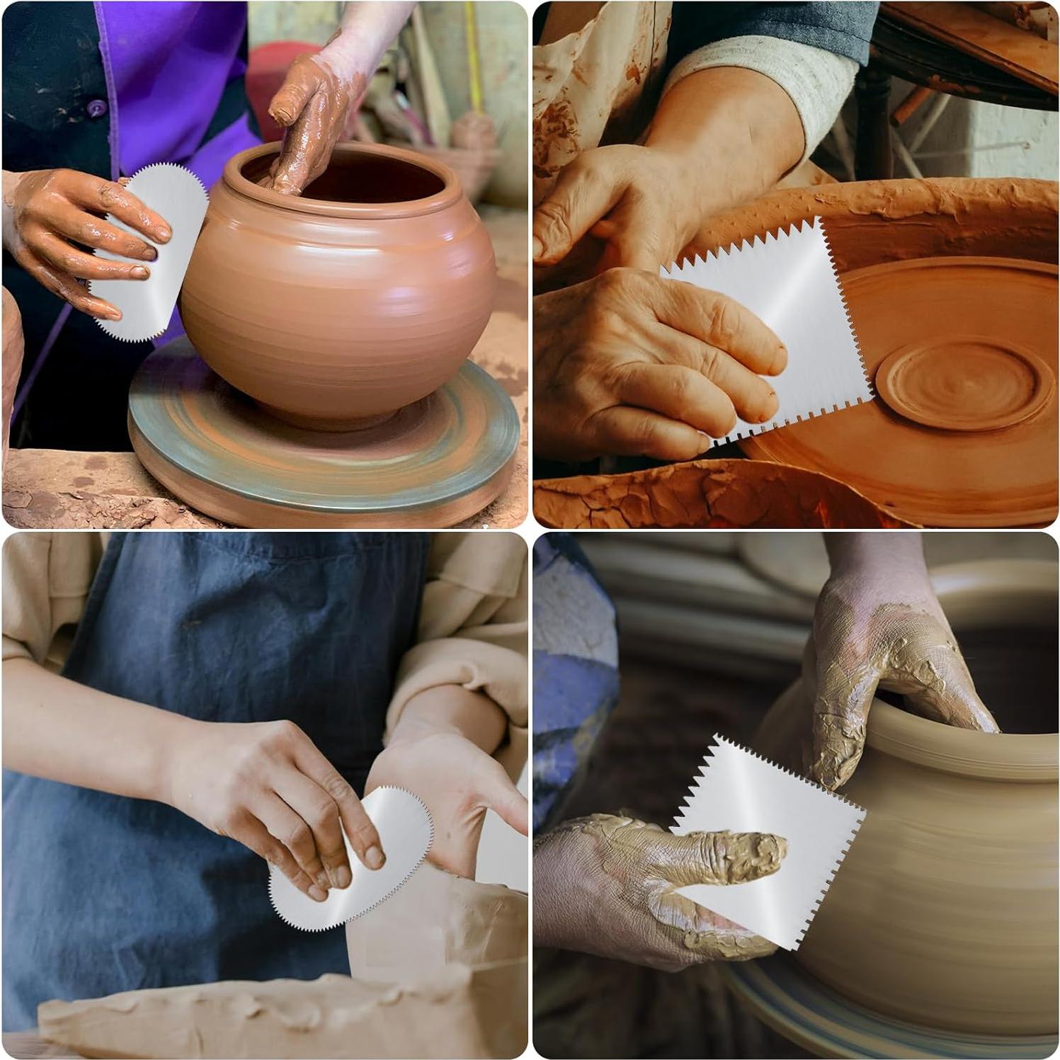 Herramienta de Escultura de Arcilla DAJISI 2 Pcs Acero Inoxidable