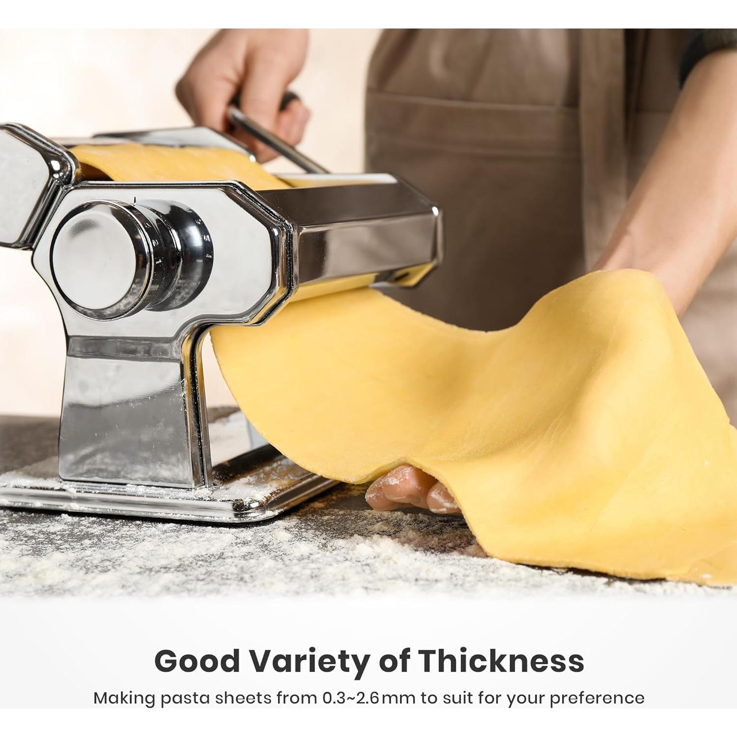 Máquina de Pasta ISILER 2 en 1 con 9 Grosor Ajustable