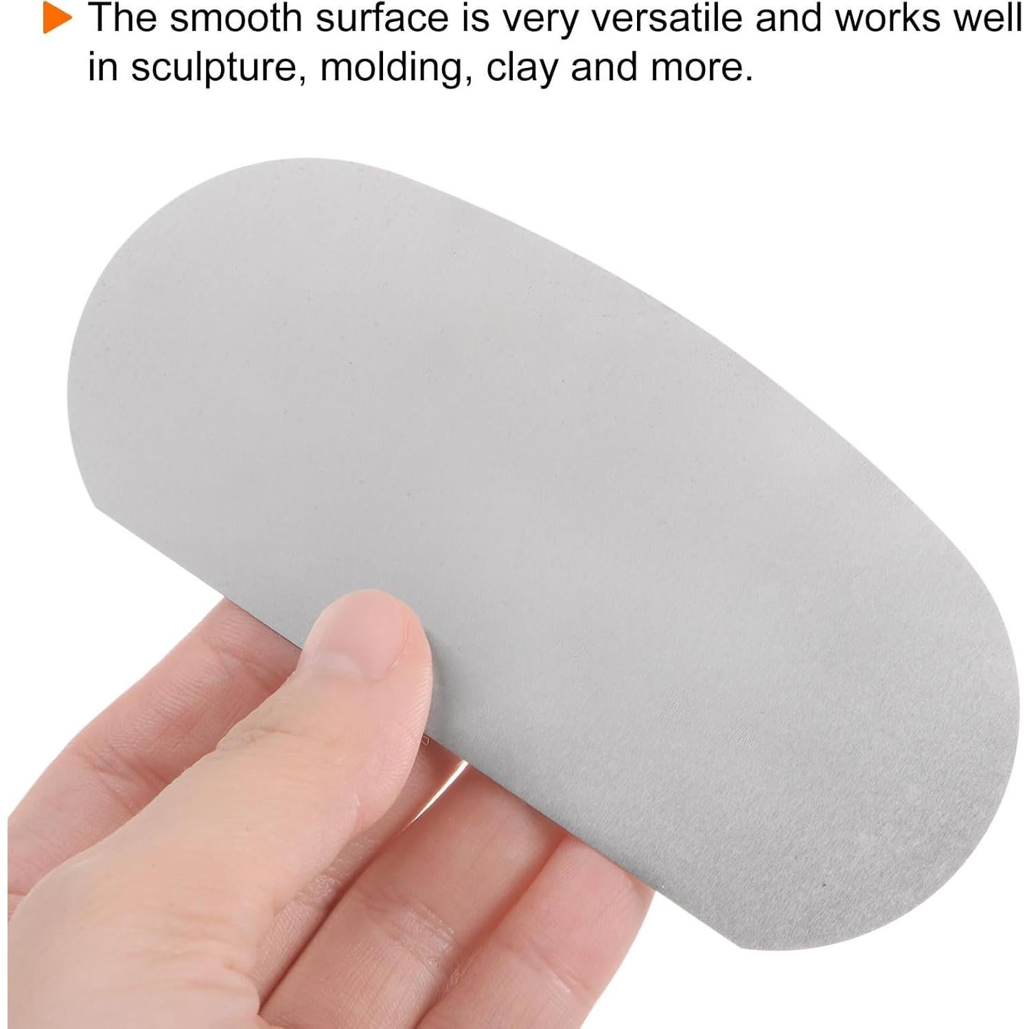 Raspadores de Arcilla Inoxidable HARFINGTON 4 Piezas 14x10cm