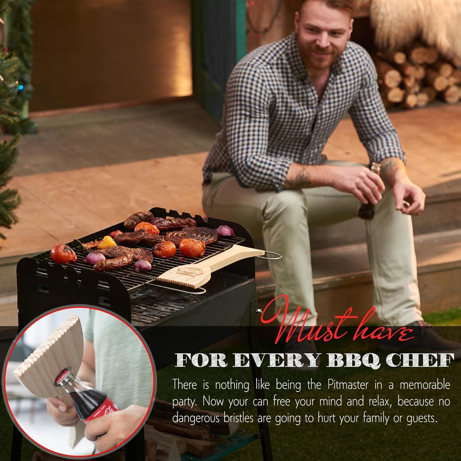 Raspador de Parrilla de Madera EASY FUNCTION 38,1 cm