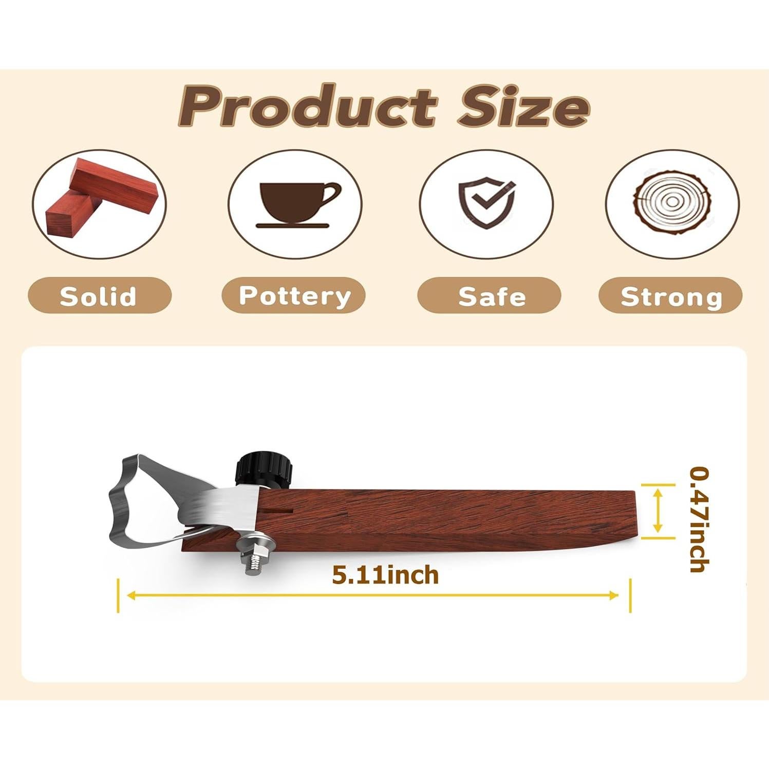 GEOCCI Herramienta de Cerámica para Hacer Mangos Estilo B