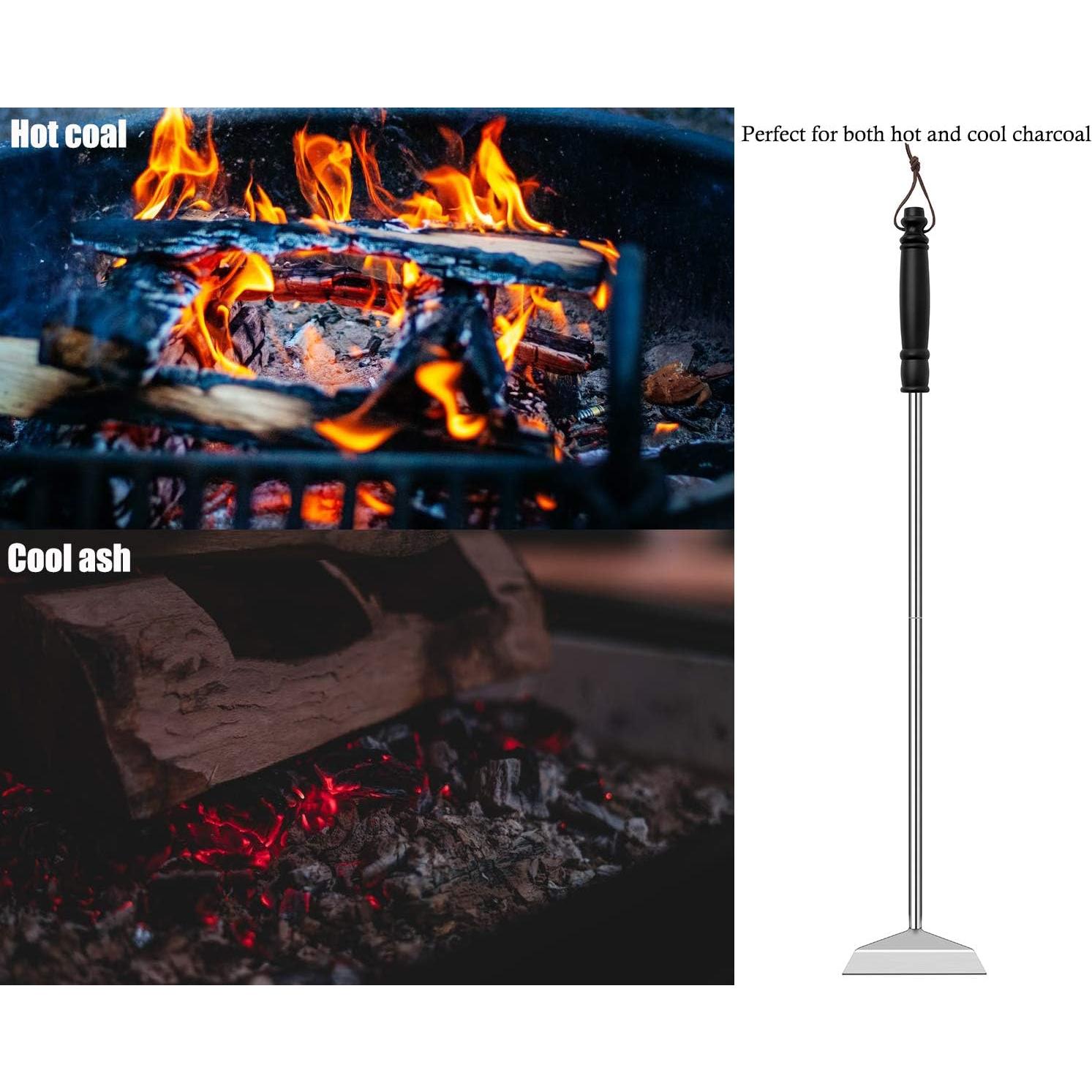 Rastrillo de cenizas Grilliance 64 cm para parrilla BBQ