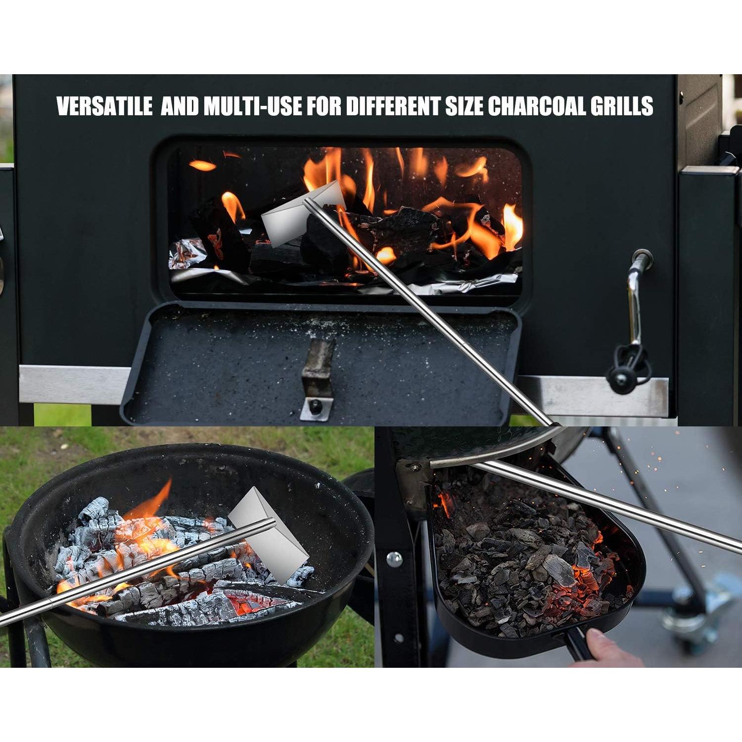 Rastrillo de cenizas Grilliance 64 cm para parrilla BBQ