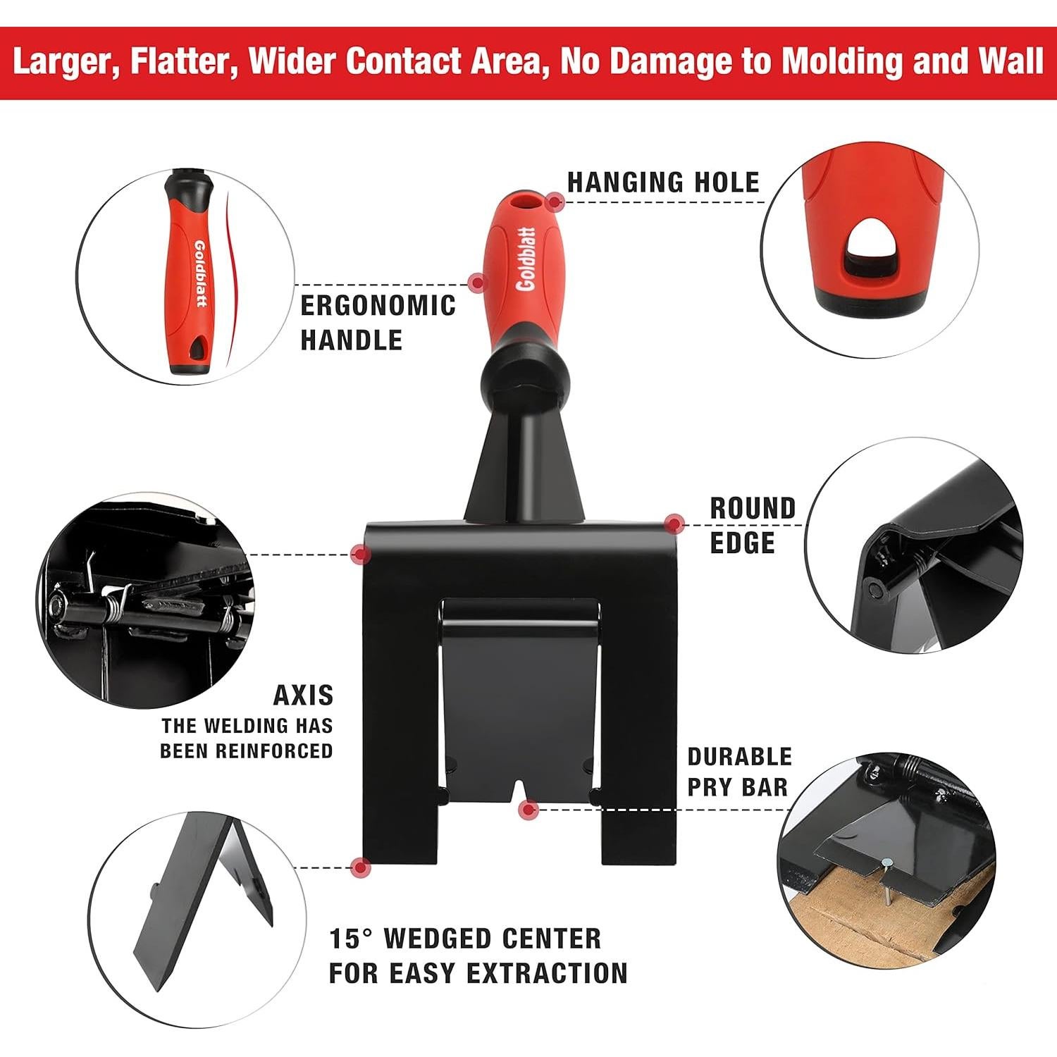 Extractor de Molduras Goldblatt, Multiuso 0.62 kg, 27.99 cm
