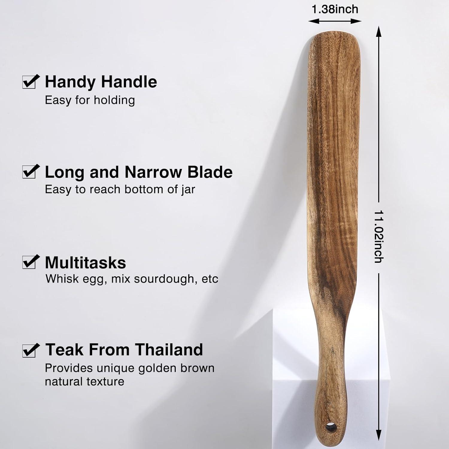 Espátula de Madera Spurtle MYRAINBOW 30,1x5,5 cm