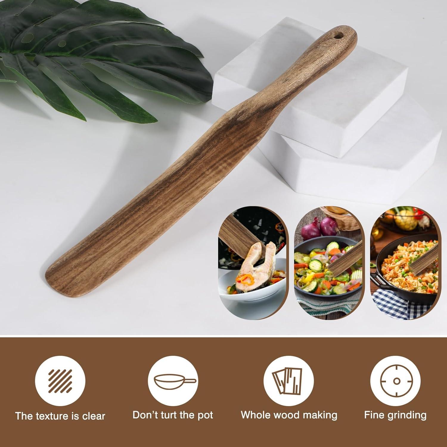 Espátula de Madera Spurtle MYRAINBOW 30,1x5,5 cm